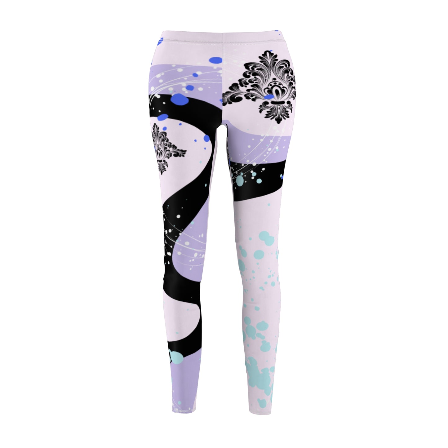 Women's Casual Leggings Vibrant Swirl Design. Original Cazool Design
