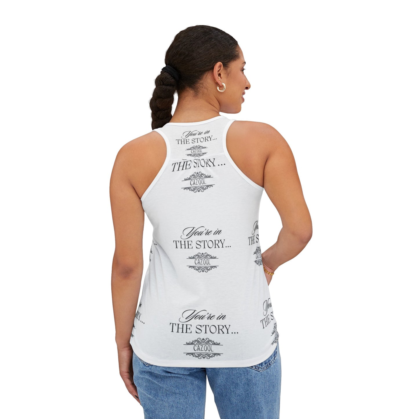 Woman's Tank Top "You're in the Story..." Modern Chic Stylish