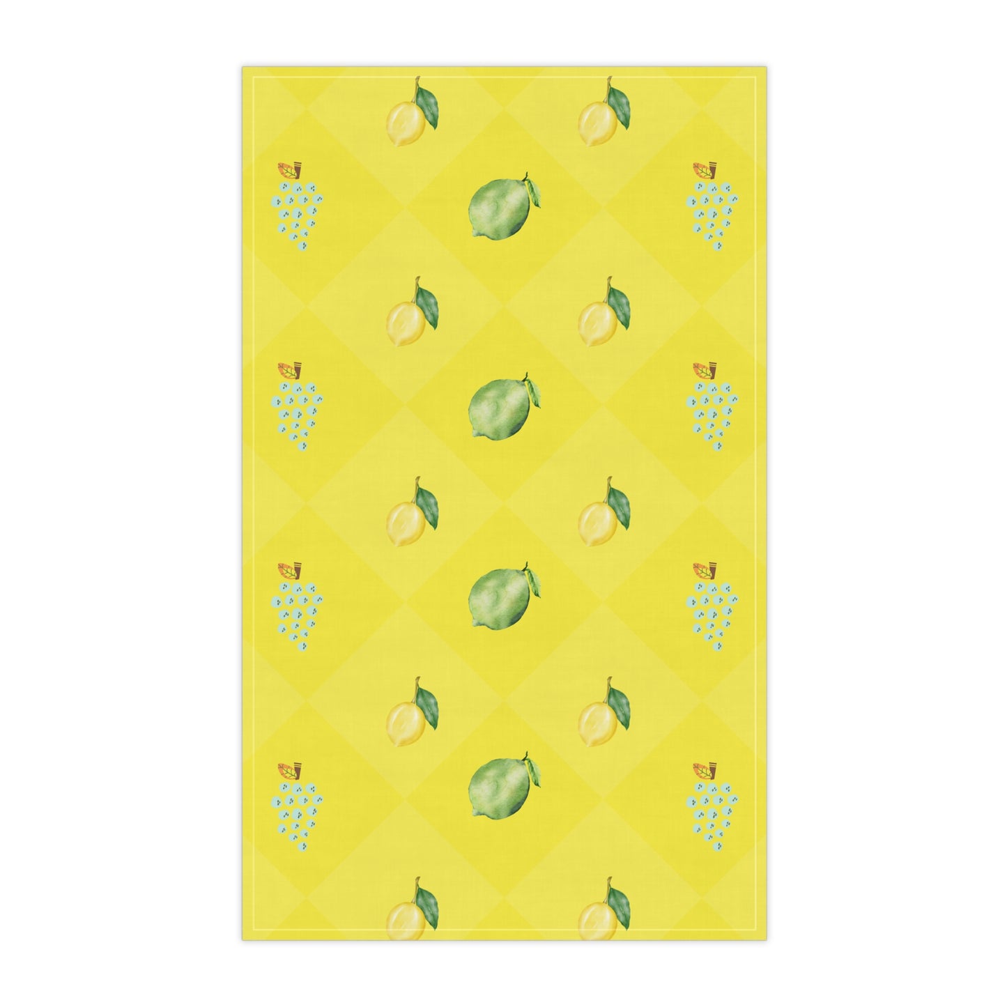 Lemons and Grapes Kitchen Tea Towel