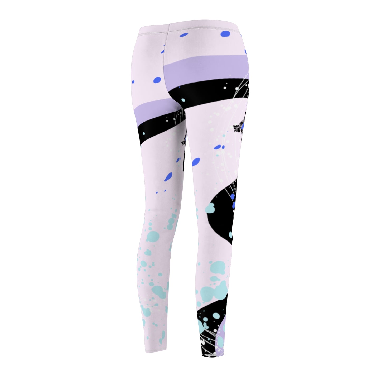Women's Casual Leggings Vibrant Swirl Design. Original Cazool Design