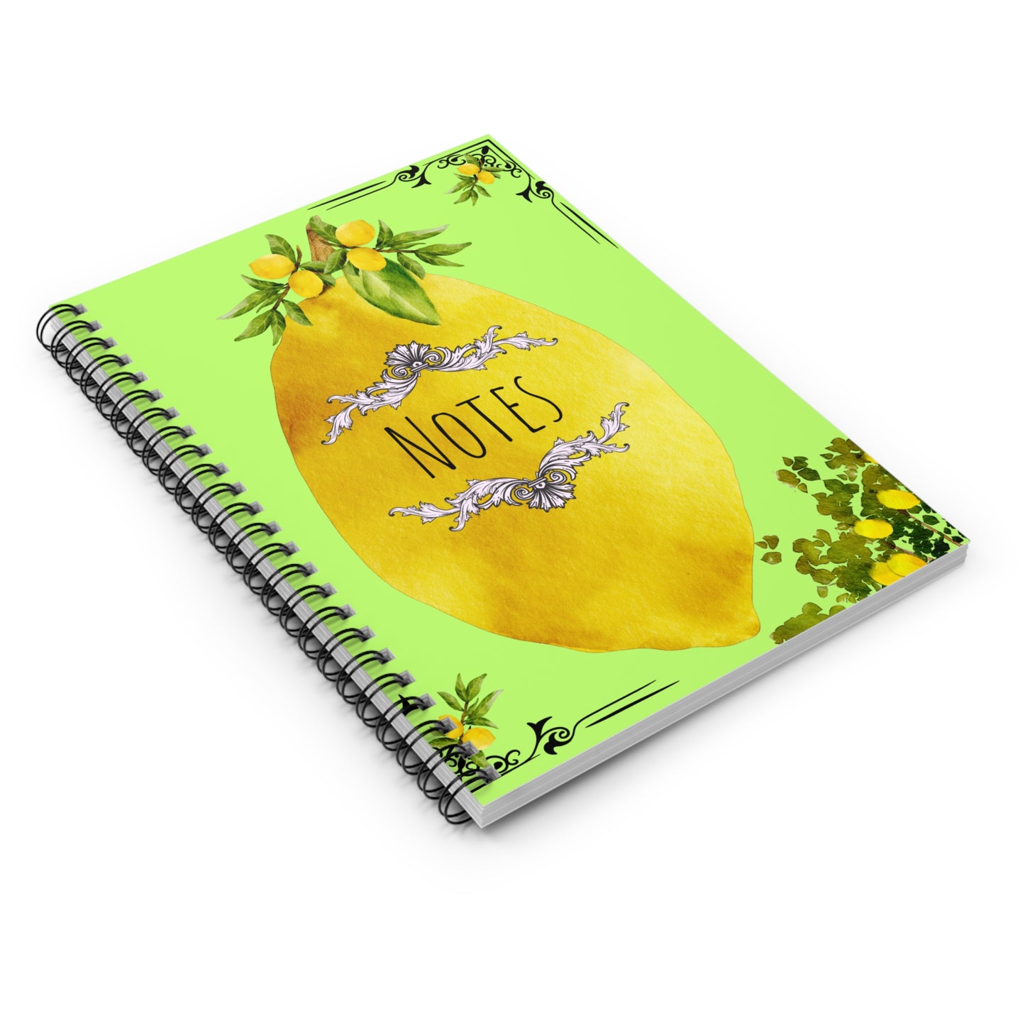 Lemons on Lemons Spiral Notebook - Ruled Line
