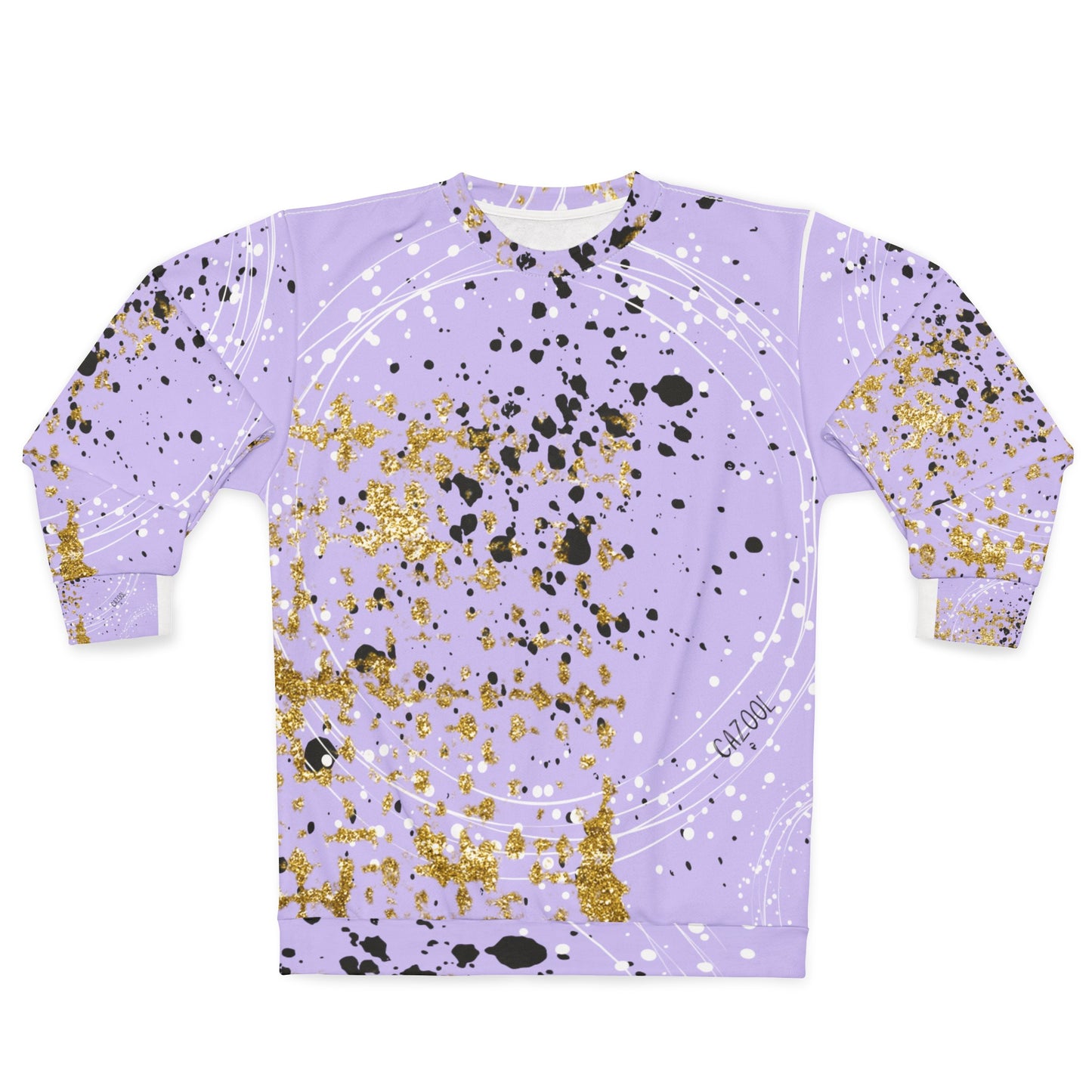 All Over Design Printed Crewneck Sweatshirt