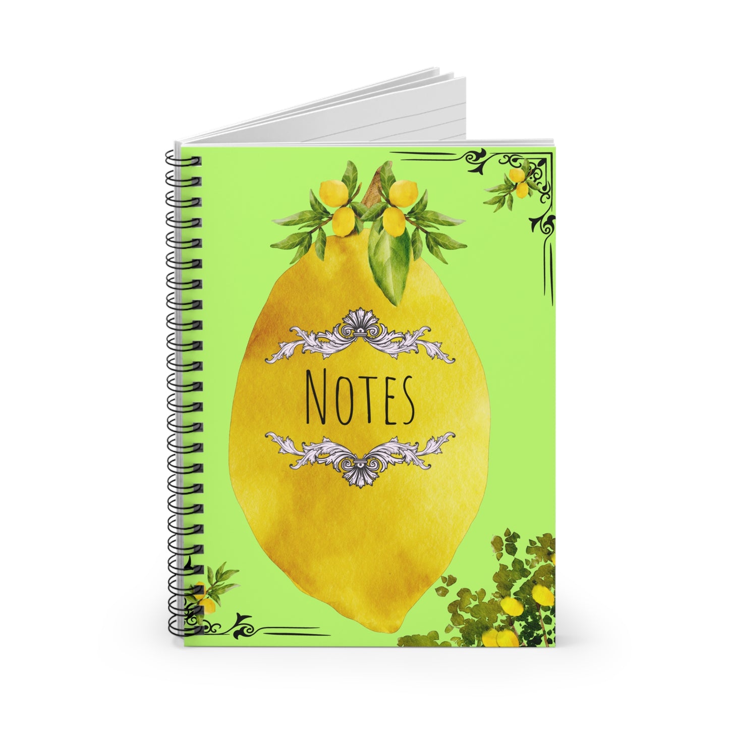 Lemons on Lemons Spiral Notebook - Ruled Line