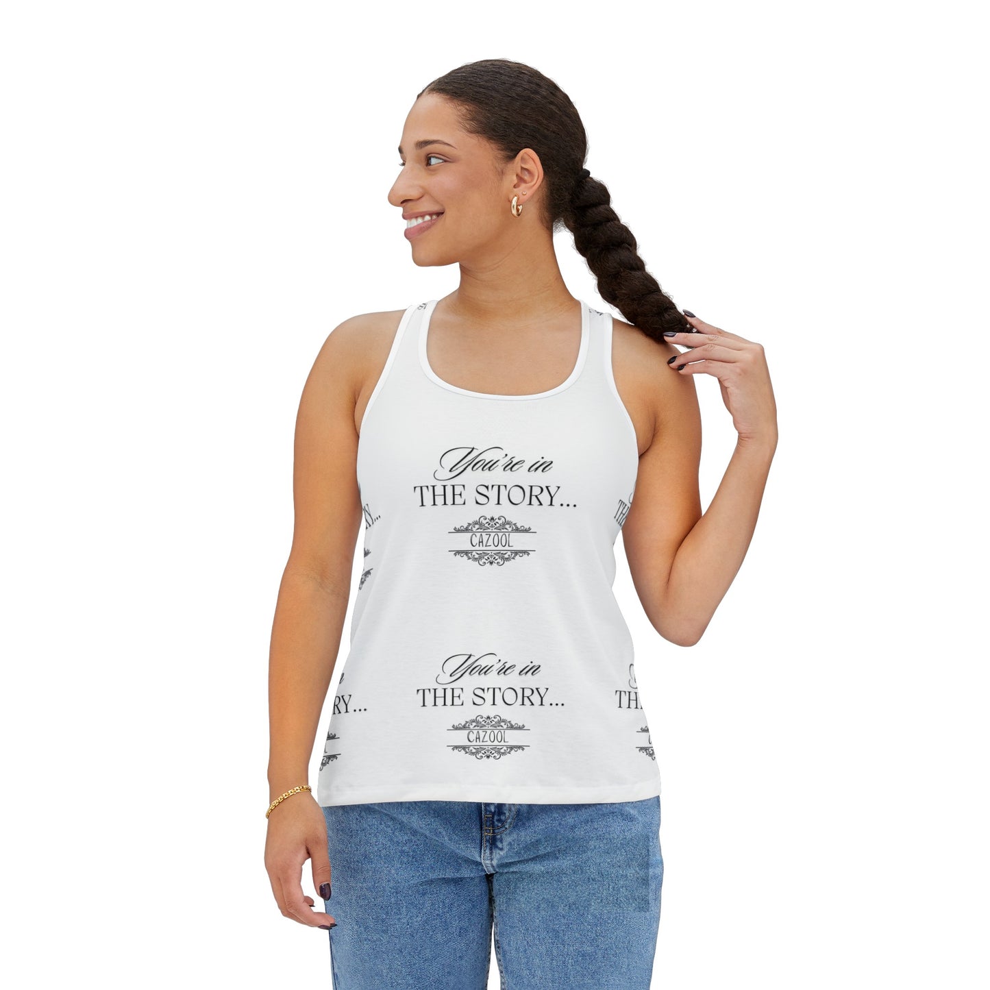Woman's Tank Top "You're in the Story..." Modern Chic Stylish