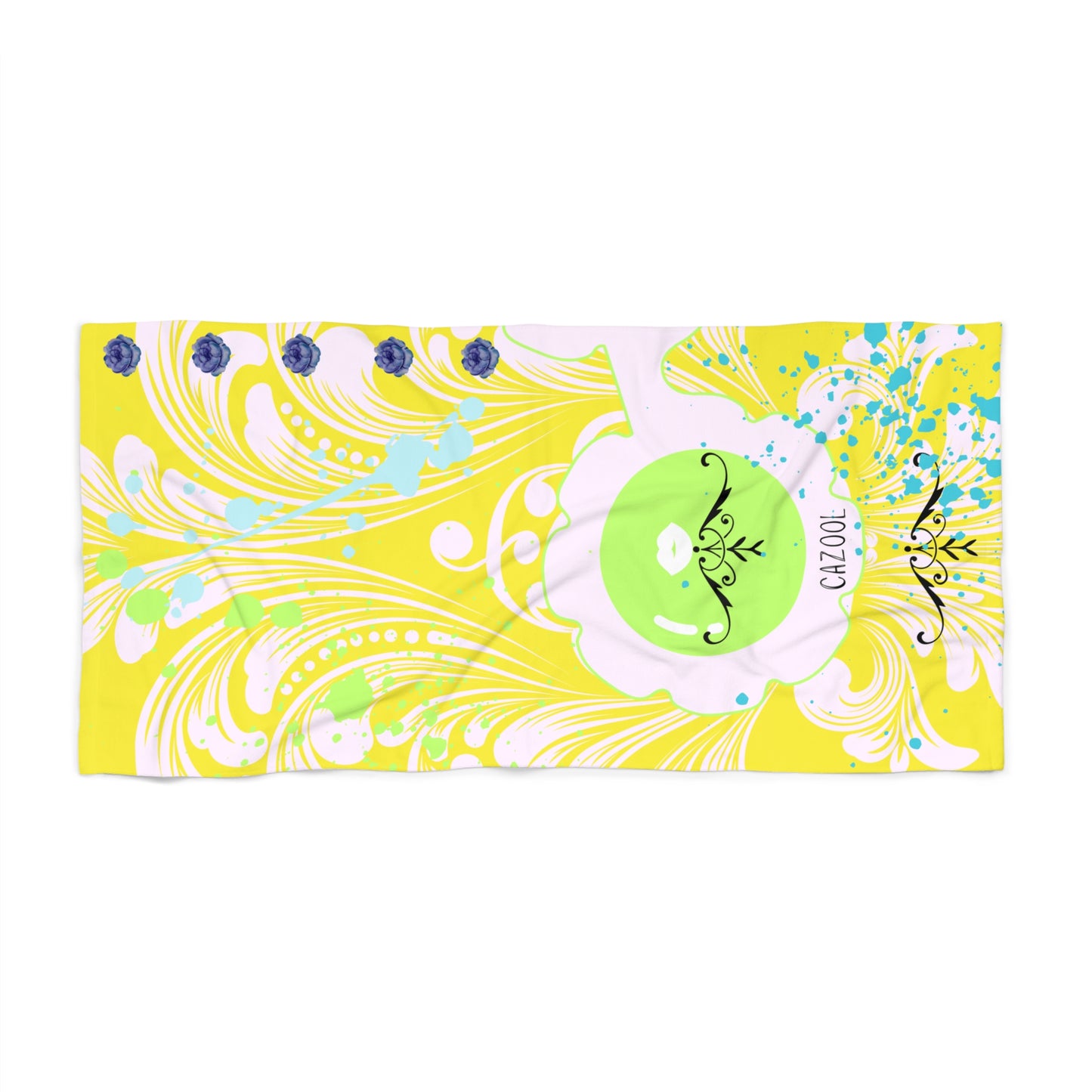 Yellow Bright Beach Towel
