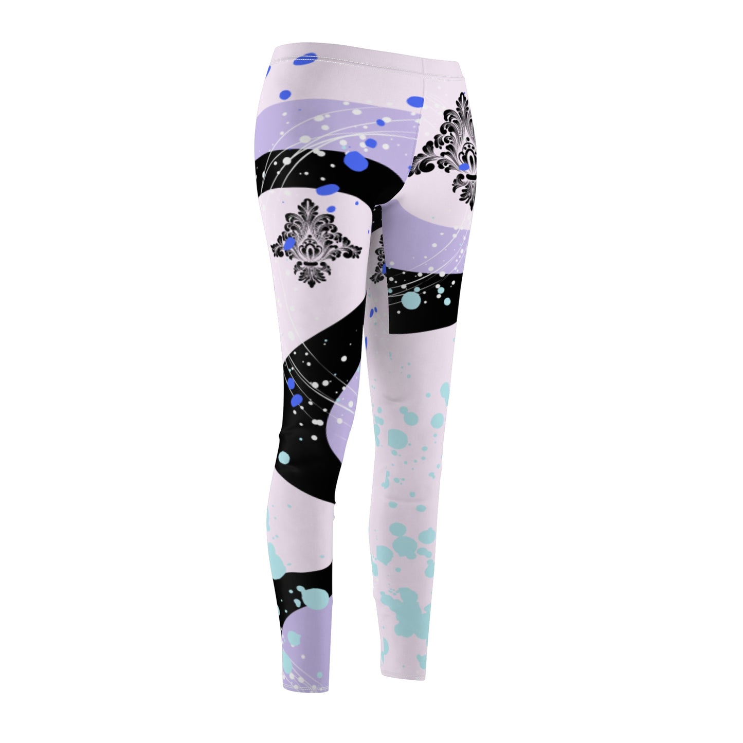 Women's Casual Leggings Vibrant Swirl Design. Original Cazool Design