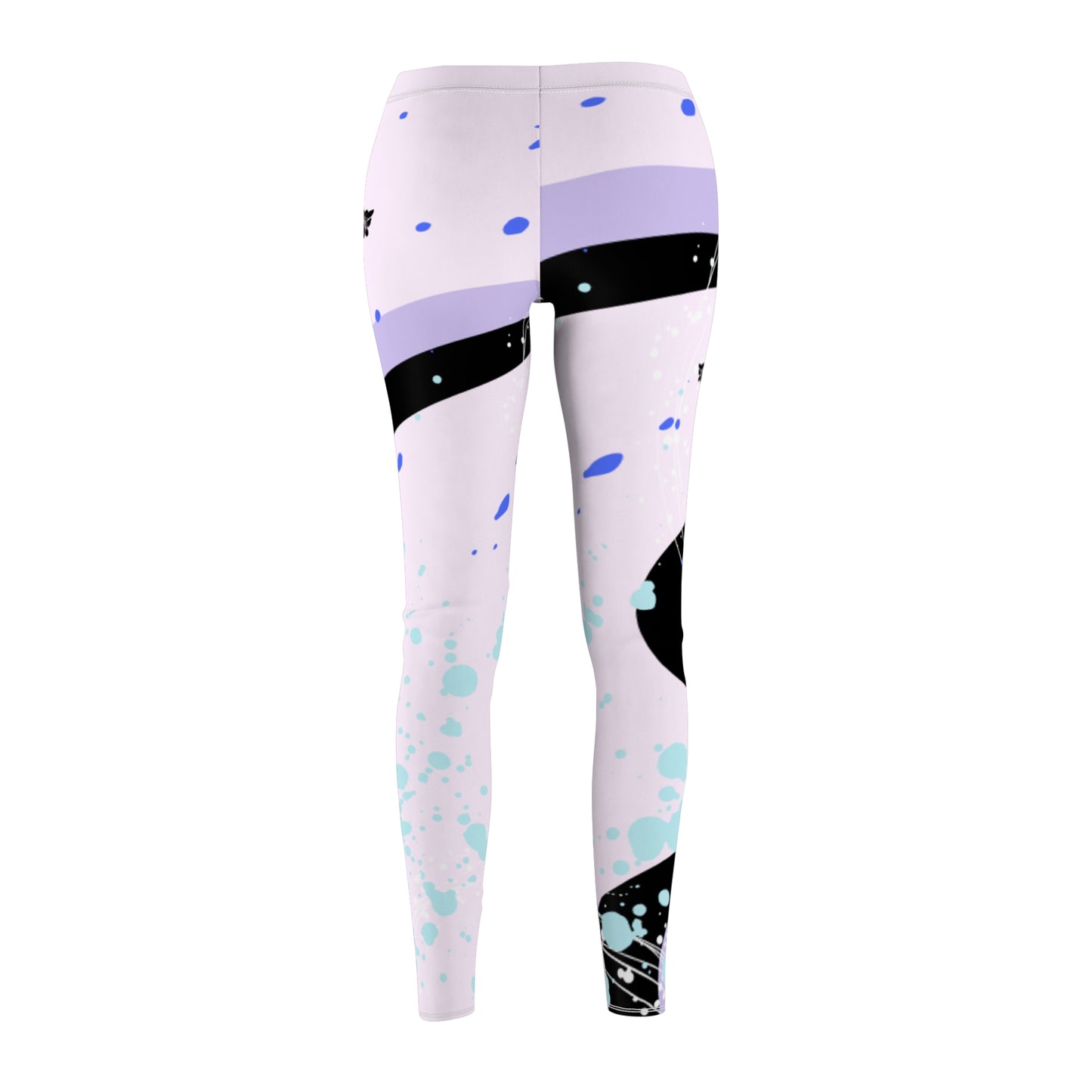 Women's Casual Leggings Vibrant Swirl Design. Original Cazool Design